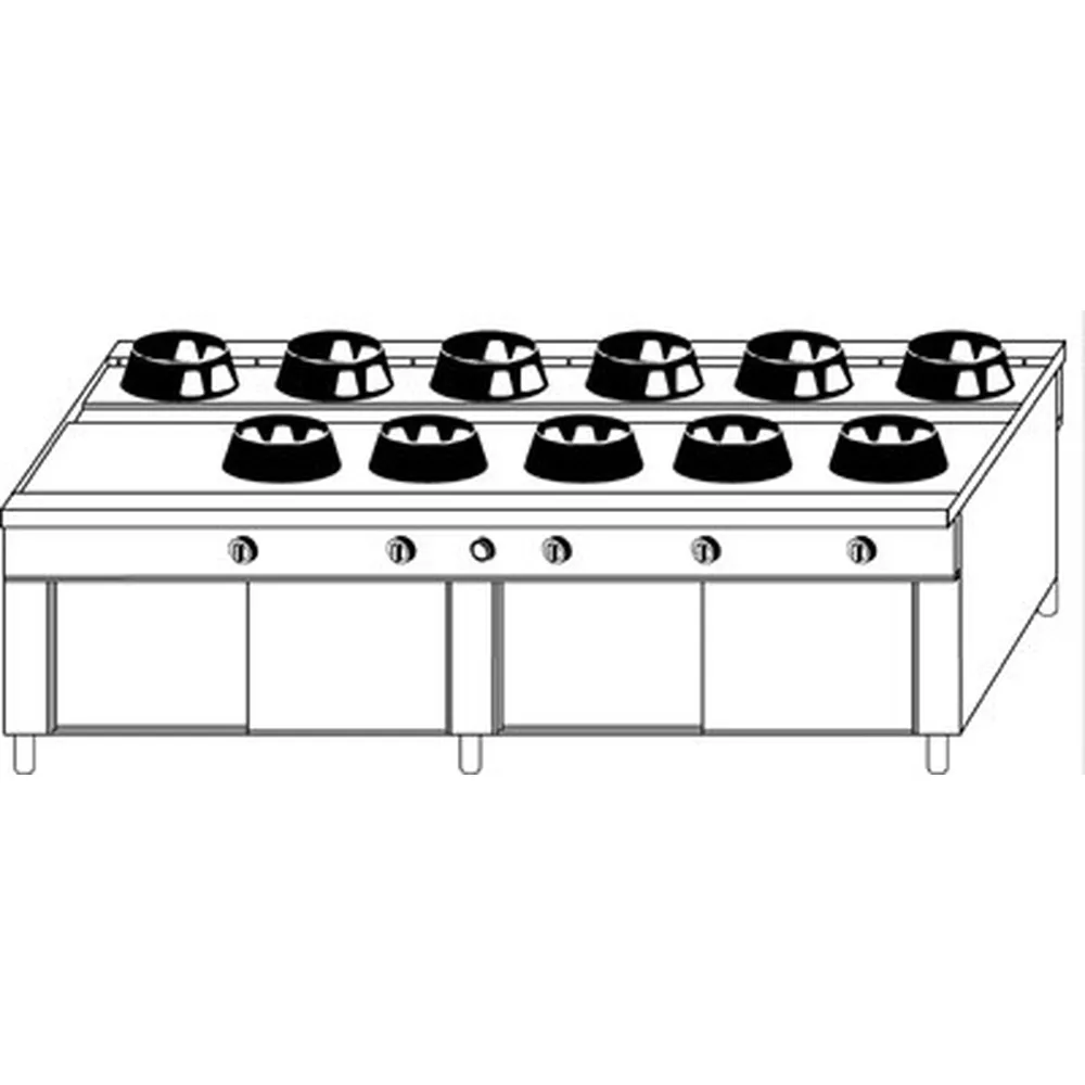 CC11-aragaz-profesional-masina-gatit-casta-inox-banc-11-arzatoare-tip-wok-gaz-putere-gaz-9-21kw-pecef-profesionale