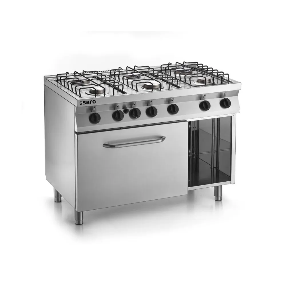 F7FUG6LE-aragaz-profesional-masina-gatit-casta-inox-gaz-gratar-otel-6-arzatoare-putere-gaz-28.5kw-cuptor-electric-spatiu-depozitare-pecef-profesionale