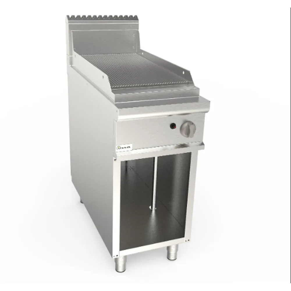 LQFTG2BAR-plita-casta-inox-gaz-suprafata-striata-seria-lady-q-900-putere-6.9kw-suprafata-lucru-400x730mm-suport-deschis-pecef-profesionale