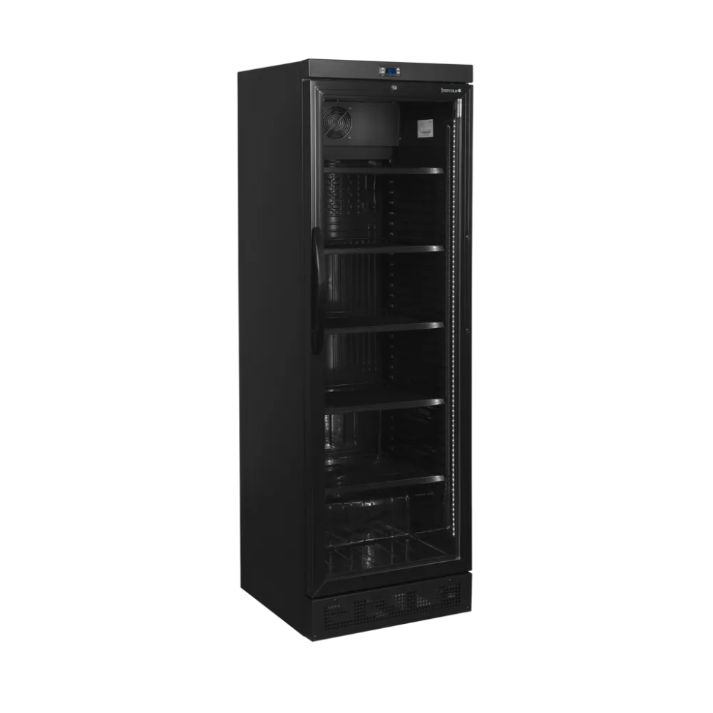 vitrina-bauturi-verticala-tefcold-+2-°c-+10-°c-neagra-o-usa-volum-219-l-consum-anual-563kwh-pecef-profesionale-CEV435-BLACK