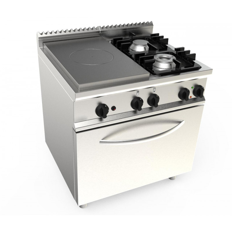 L7TPG2LE.1M1G-aragaz-profesional-masina-gatit-casta-inox-placa-radianta-gaz-2-arzatoare-putere-gaz-16.5kw-seria-lady-700-tavi-gn-21-cuptor-electric-pecef-profesionale