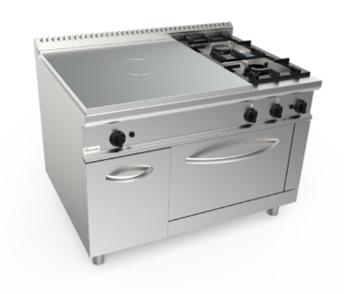 L7TPG6LN.1M1G-aragaz-profesional-masina-gatit-casta-inox-placa-radianta-2-arzatoare-gaz-putere-gaz-28.9kw-seria-lady-700-cuptor-spatiu-depozitare-pecef-profesionale