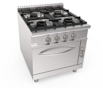 LQCUG4NE.2P1M1G-aragaz-profesional-masina-gatit-casta-inox-4-arzatoare-gaz-banc-putere-gaz-19.9-29.6kw-seria-lady-q-900-gratar-fonta-cuptor-electric-pecef-profesionale