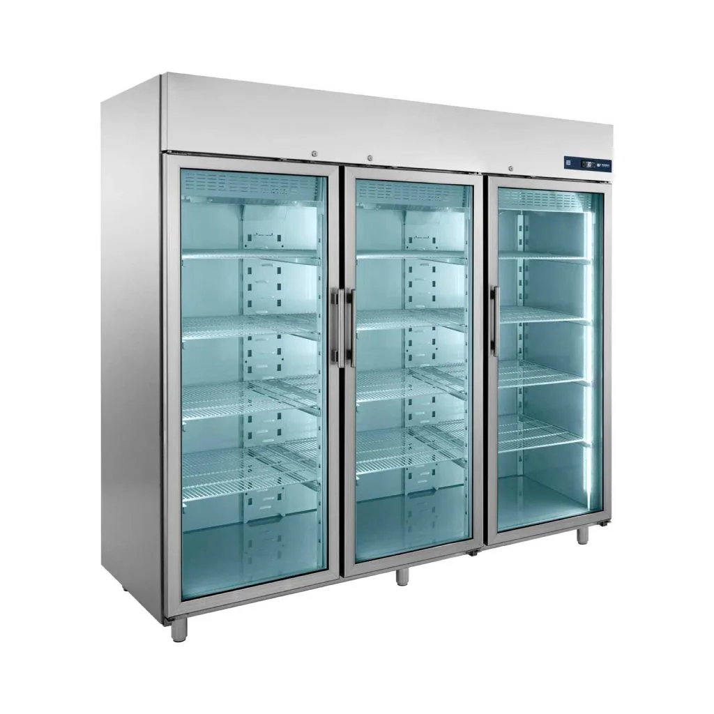 Dulap-congelare-Bambas-cu-trei-uși-cu-geam-pecef-profesionale-UBF-205