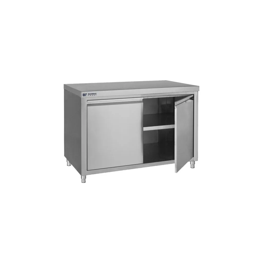 Dulap-din-inox-100-x-70-x-85-Bambas-cu-uși-batante-pecef-profesionale-EO-140