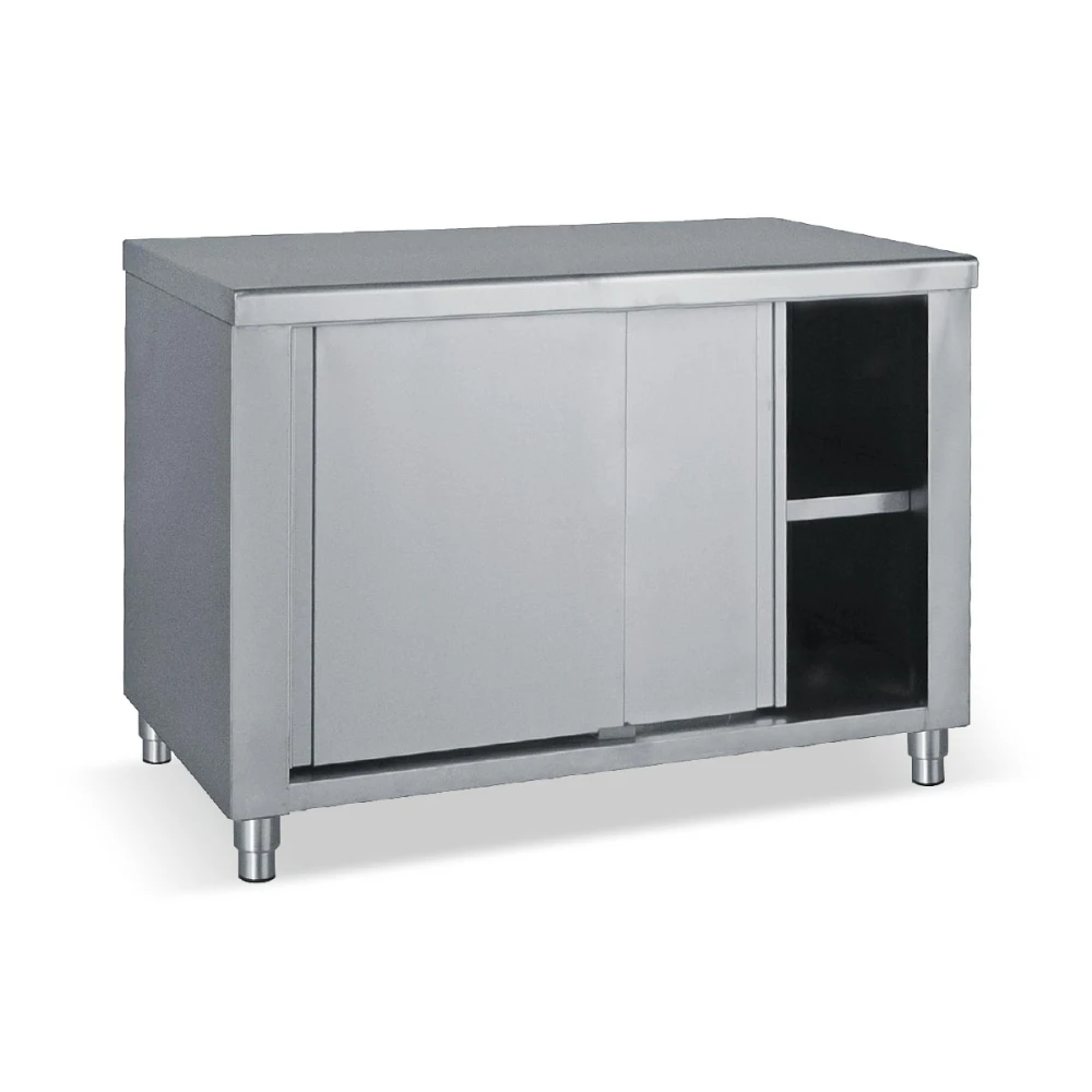 Dulap-din-inox-100-x-70-x-85-Bambas-cu-uși-batante-pecef-profesionale-EO-160