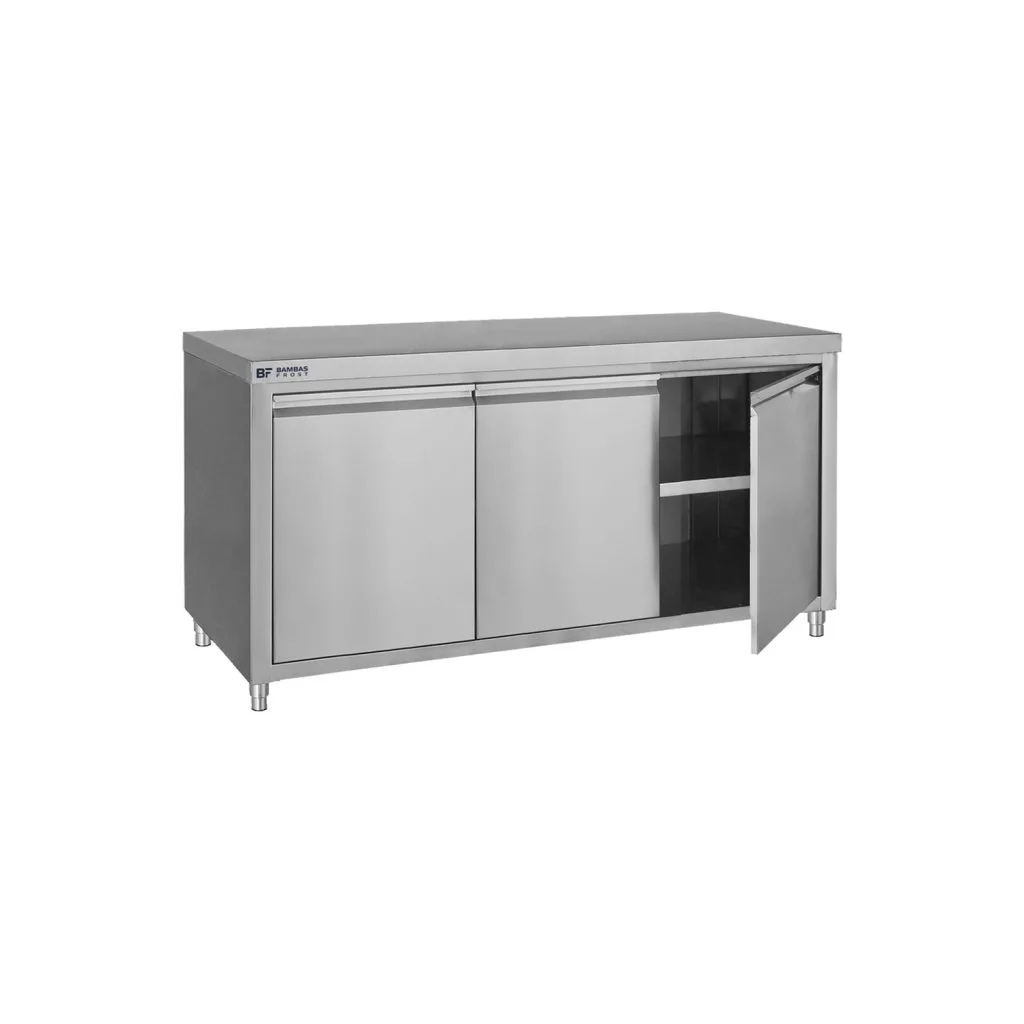 Dulap-din-inox-100-x-70-x-85-Bambas-cu-uși-batante-pecef-profesionale-EO-180