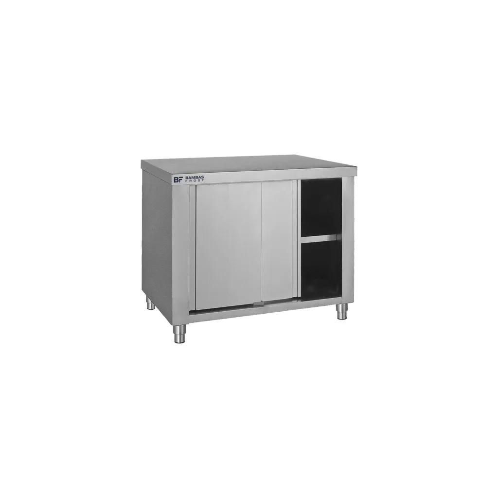Dulap-din-inox-200-x-70-x-85-Bambas-cu-uși-batante-pecef-profesionale-EO-200