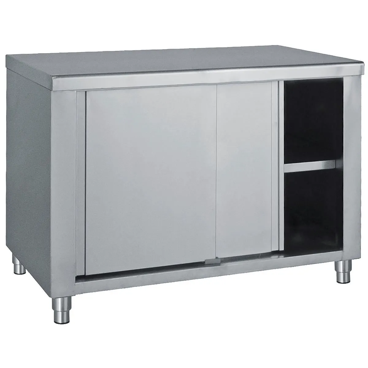 Dulap-din-inox-200-x-70-x-85-Bambas-cu-uși-glisante-pecef-profesionale-E-200