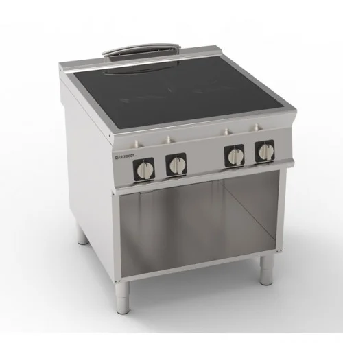Mașină-de-gătit-electrică-Tecnoinox-dulap-deschis-suprafață-ceramică-4-zone-13.6kW-linia-900-pecef-profesionale-316023