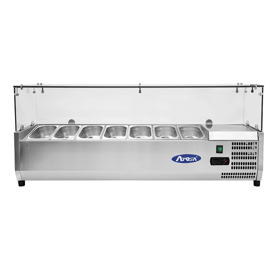 Saladette-Atosa-vitrina-frigorifica-suprapusa-din-sticla-pentru-recipiente-GN-48-l-pecef-profesionale-ESL3885-GR