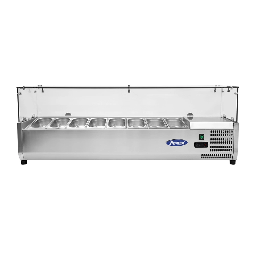 Saladette-Atosa-vitrina-frigorifica-suprapusa-din-sticla-pentru-recipiente-GN-56-l-pecef-profesionale-ESL3887-GR